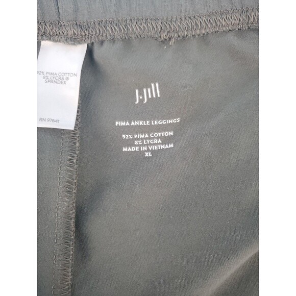 J. Jill Xl Ankle Leggings Pima Cottonen Crop Pull On Elastic Waist - Picture 7 of 12